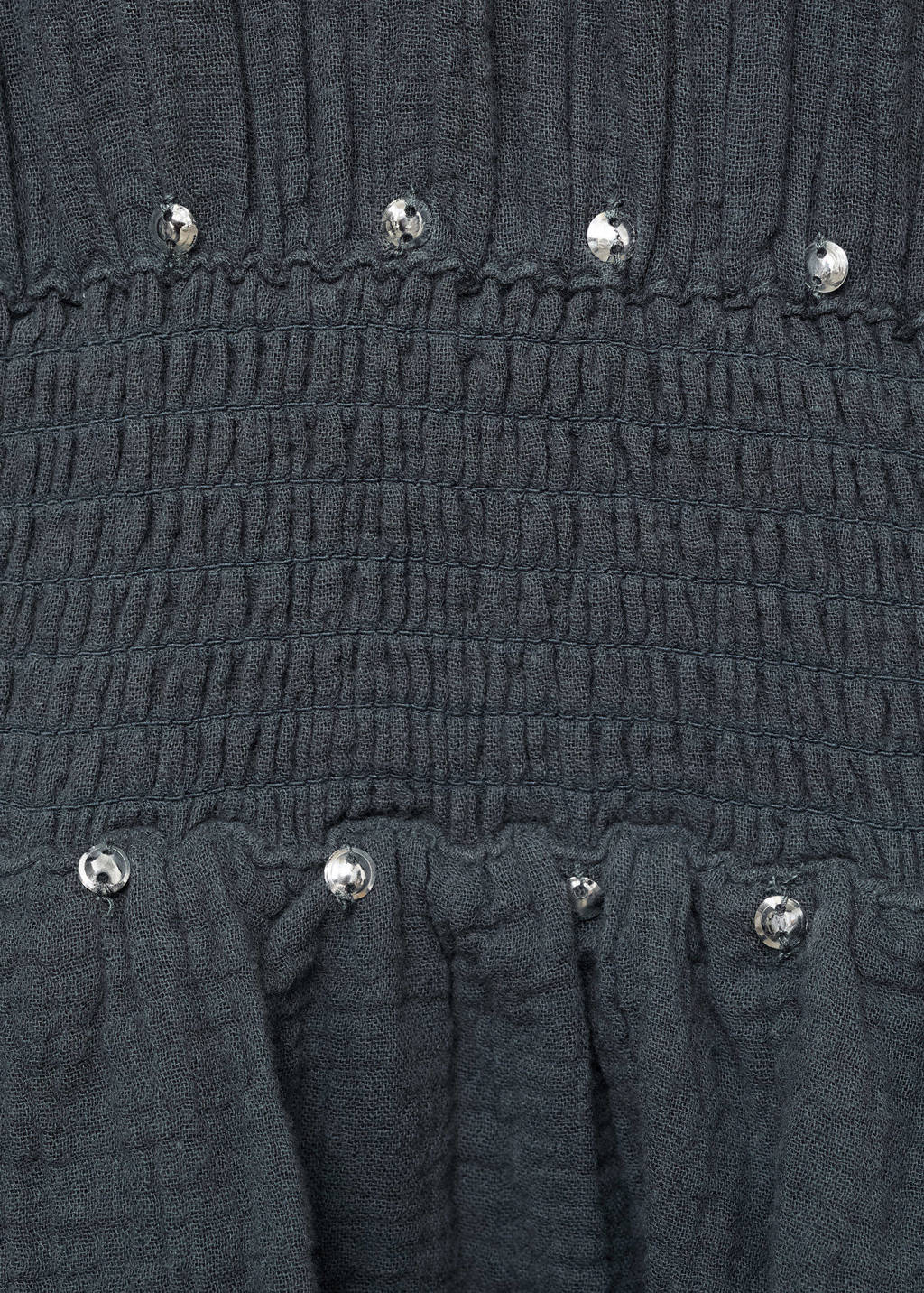 Mango Kids midi jurk met pailletten antraciet