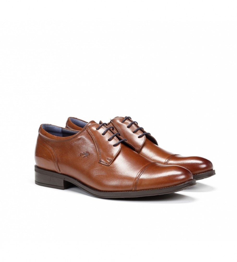 Sapatos de couro Fluchos 8412 Memo Marrom