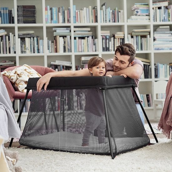 Lit de voyage Light + drap housse   Noir        de               BabyBjörn