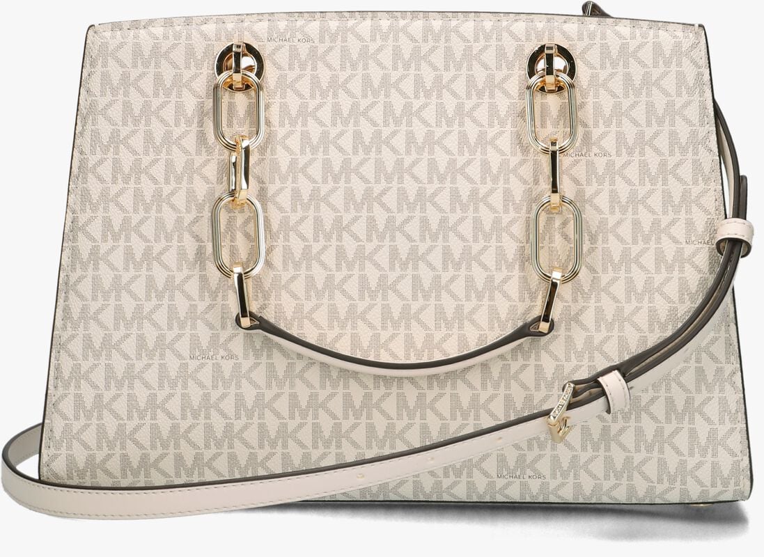 MICHAEL KORS beige michael kors handtas md sathcel