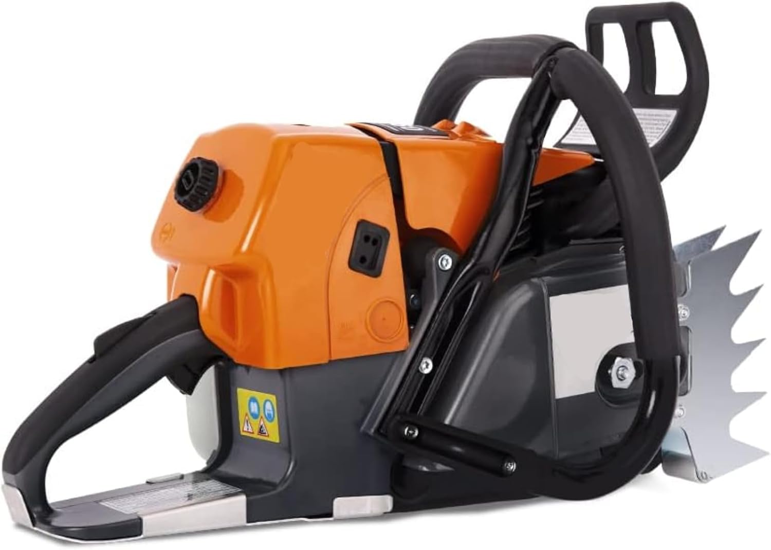 92cc G660 Benzin Kettensägen Antriebskopf, Gasoline Chain Saw Power Head mit Kunststoff-Eisen-Schnellstart- und Schnellstopp-Steuerung, ergonomischem Griff, Zubehör für Kettensägen