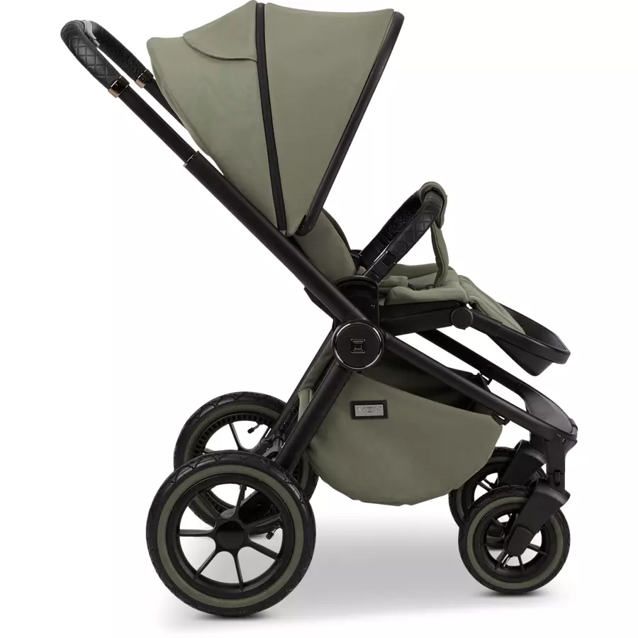 MOON Kombikinderwagen Resea Edition+ moss greenblack matt