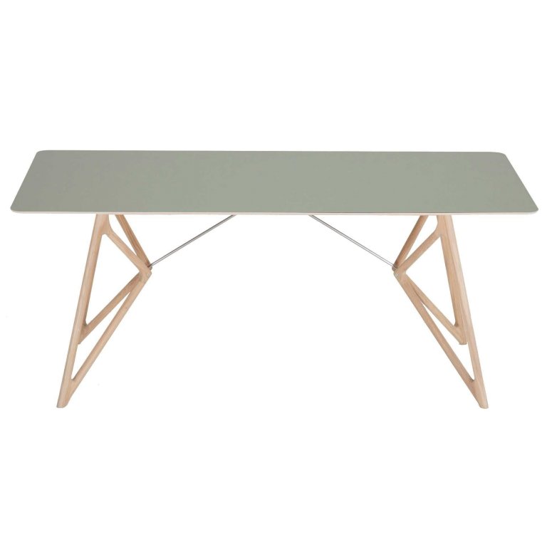 Gazzda Tink Tafel linoleum 180x90 whitewash Dark Olive
