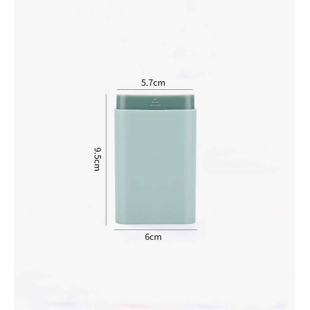 (10x6cm) Medikamenten Dosierer 6 Fächer Dosett Tablettenbox Supplements Pillendose Tablettenspender - Rosa