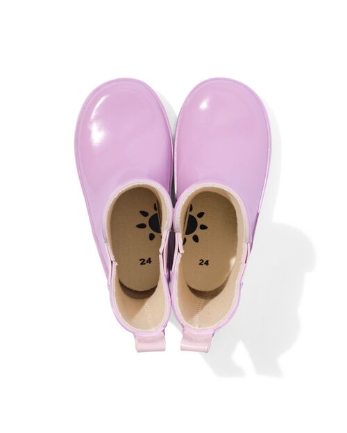 bottes de pluie bébé caoutchouc violet clair violet