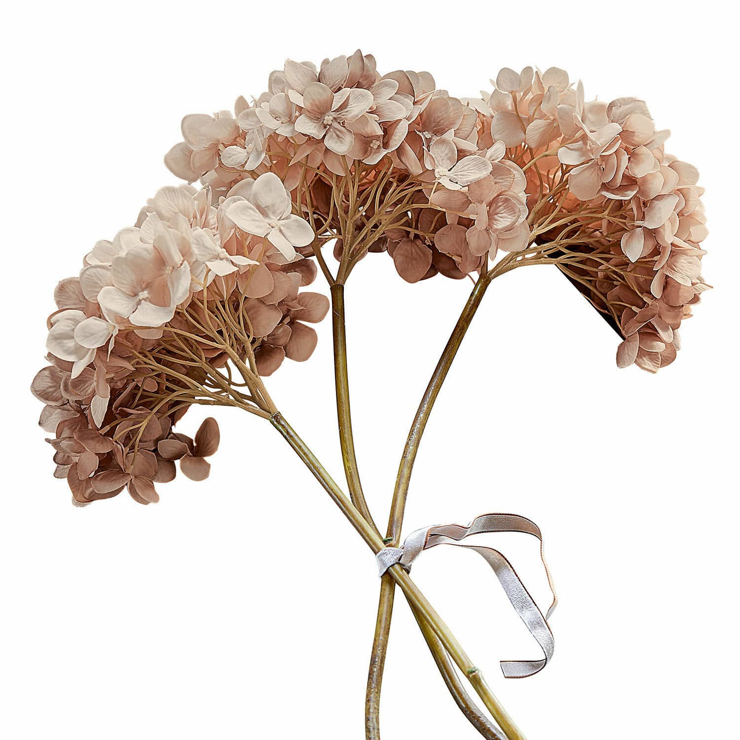 Deko-Blume 3er Set Amarente rosa/grün