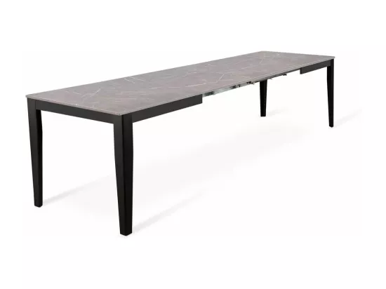 Big Table extensible (130/290 x 80 cm) en Mélamine Noir