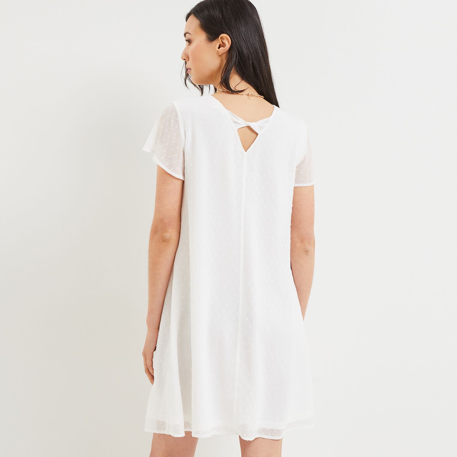 Robe plumetis femme