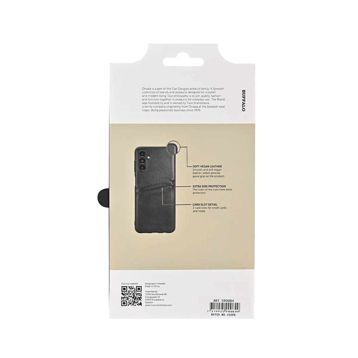 Buffalo deksel til Samsung A04s/A13 5G (sort)