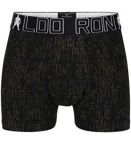 Ronaldo Boxershorts - 2-pak - Gråmeleret/Sort m. M?nster