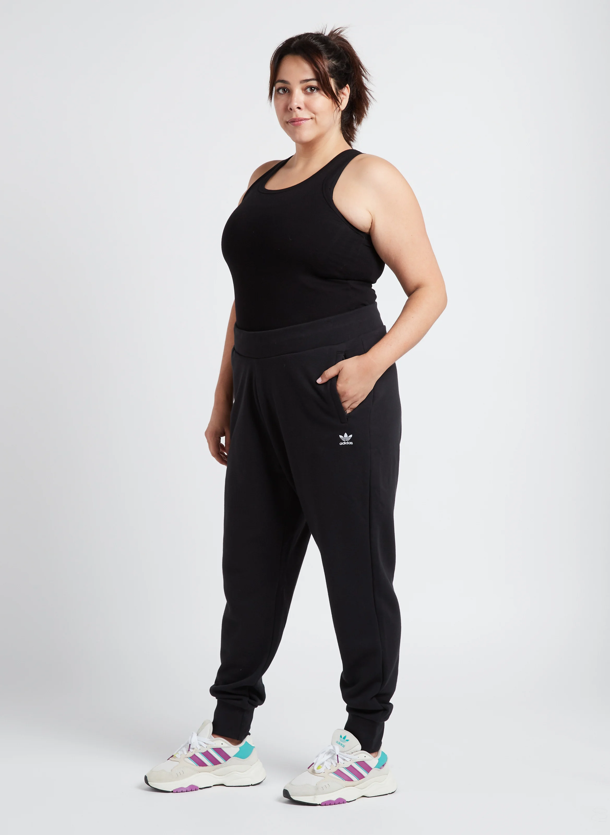 Jogging slim-fit en coton | Noir