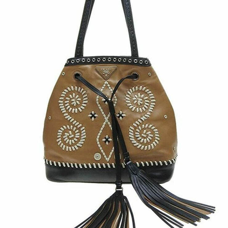 Prada Vintage Prada Shoulder Bag Brown