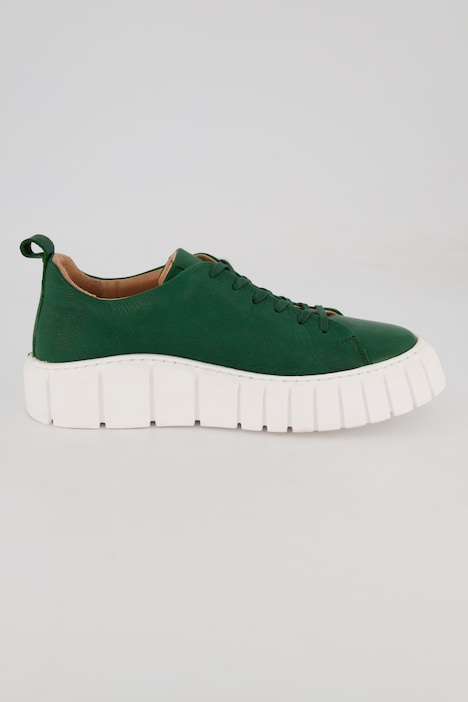 Lederschuhe, Wechselfußbett, markante Sohle, Lederfutter
