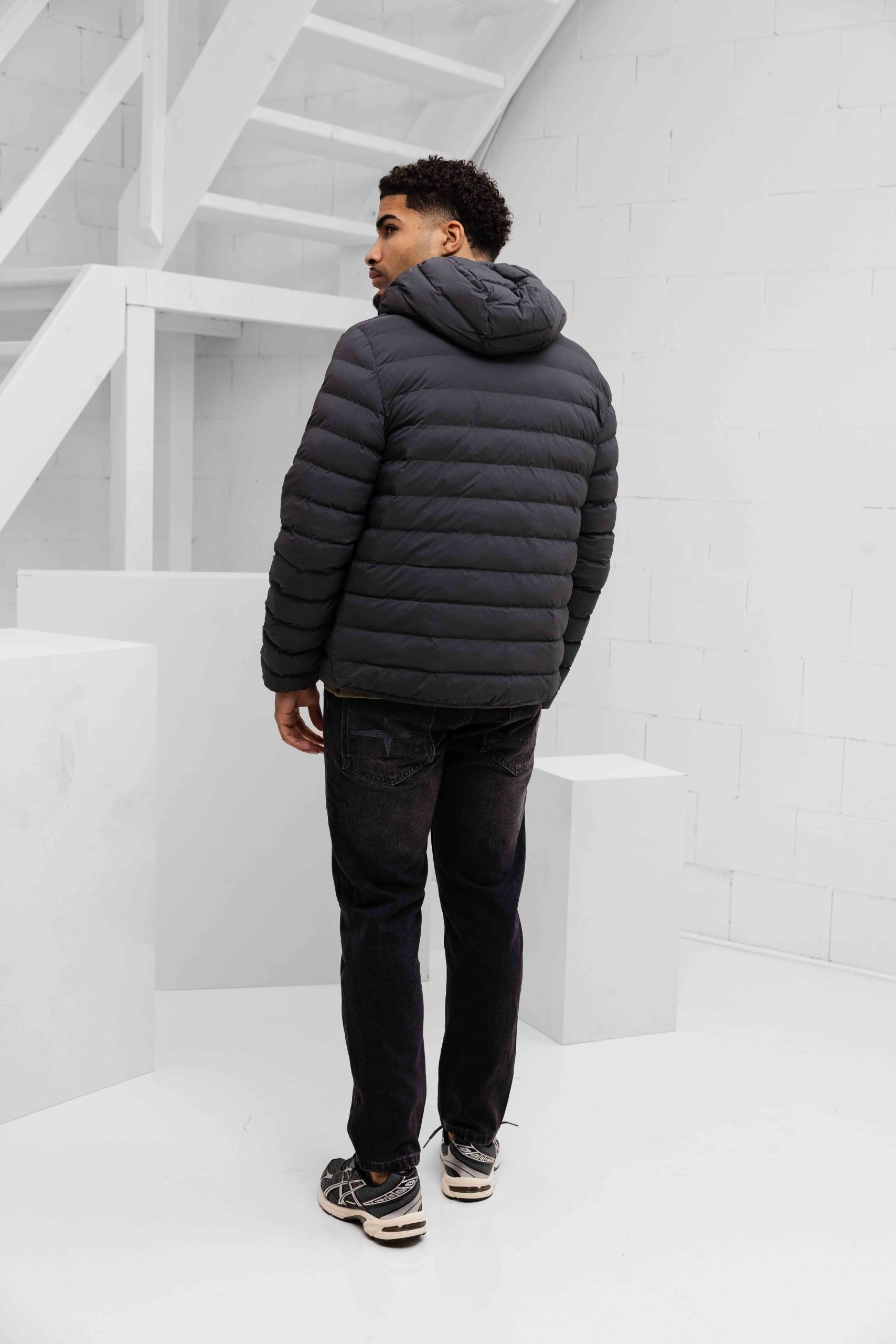 EA7 Emporio Armani 7M000686 Winterjas Heren Donkergrijs
