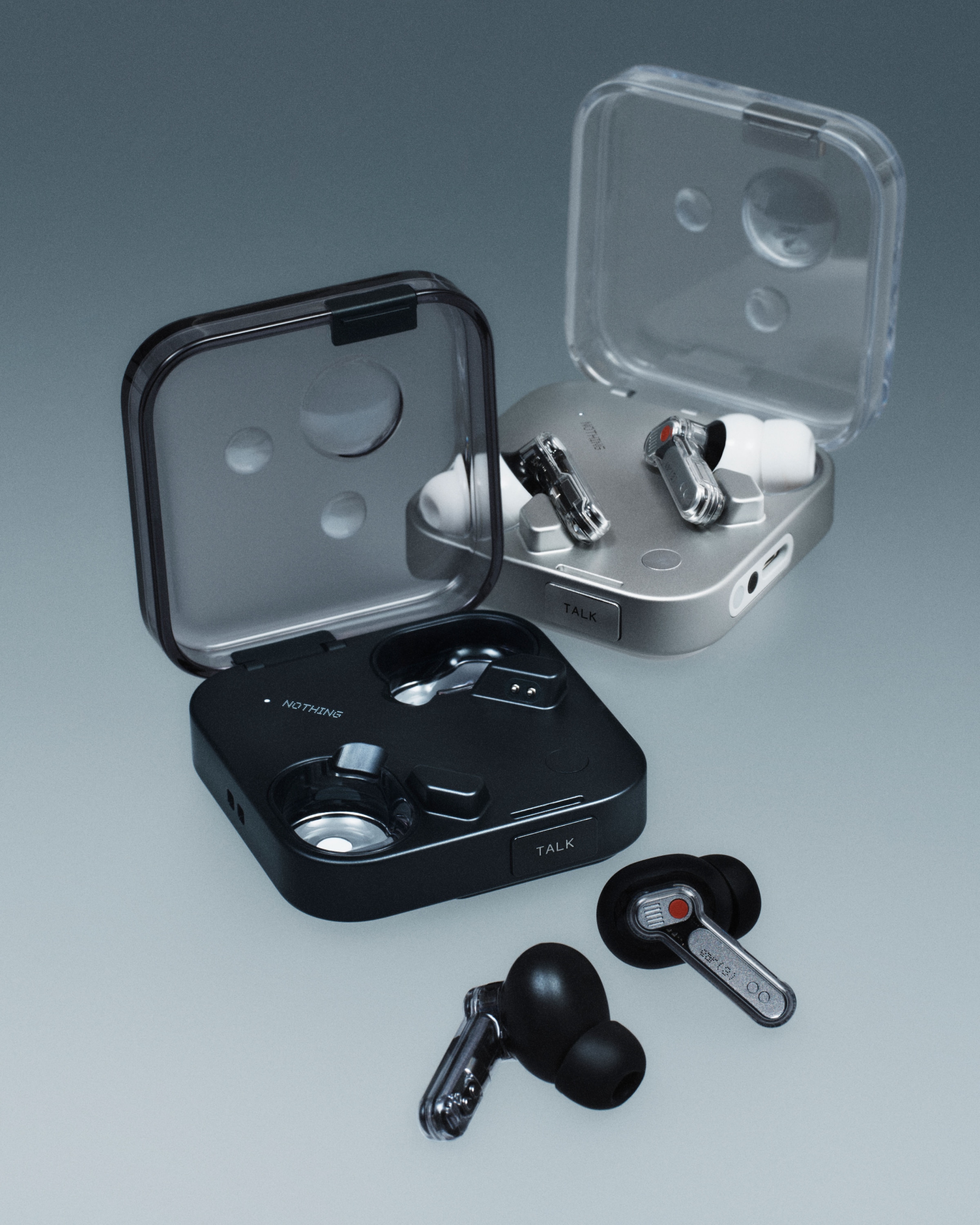 NOTHING wireless In-Ear-Kopfhörer »Ear (3)« Bluetooth Active Noise Cancelling (ANC) | Echo Noise Cancellation (ENC) | integrierte Steuerung für Anrufe und Musik