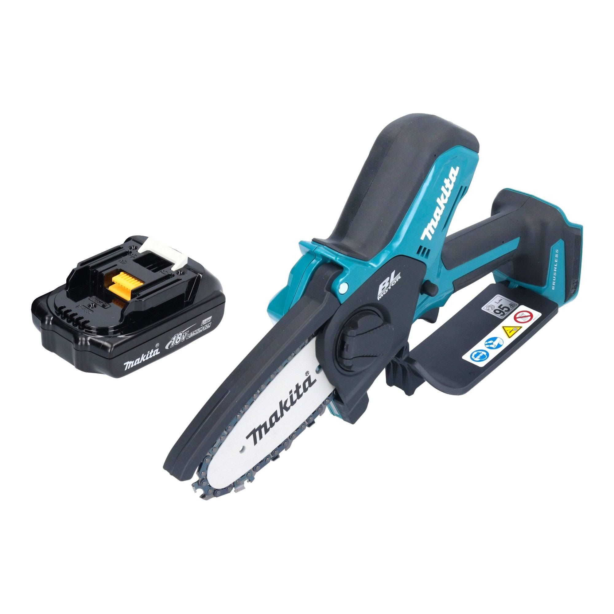 Makita Kettensäge DUC 101 Akku Astsäge 18 V 10 cm Brushless + 1x Akku Ah + Ladegerät