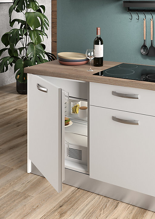 Cuisine complète pré-montée All In blanc L.180 cm avec électroménager