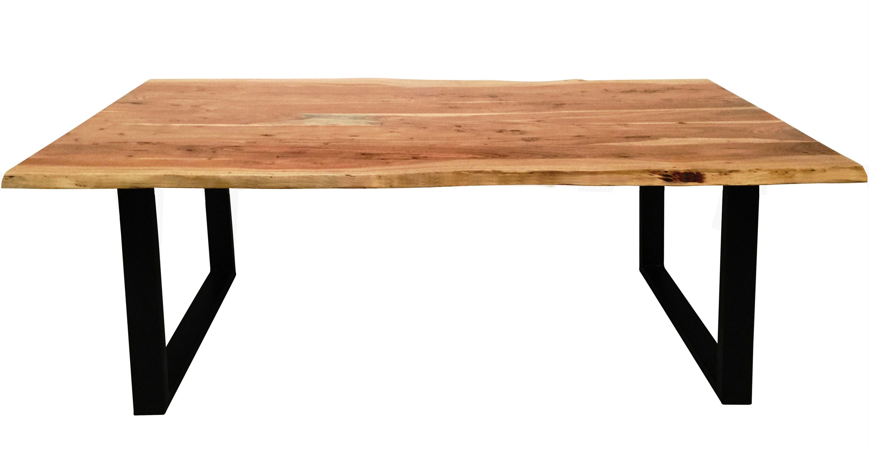 Tisch 240x100 Akazie Stahl Holztisch Esstisch Speisetisch Küchentisch Esszimmer