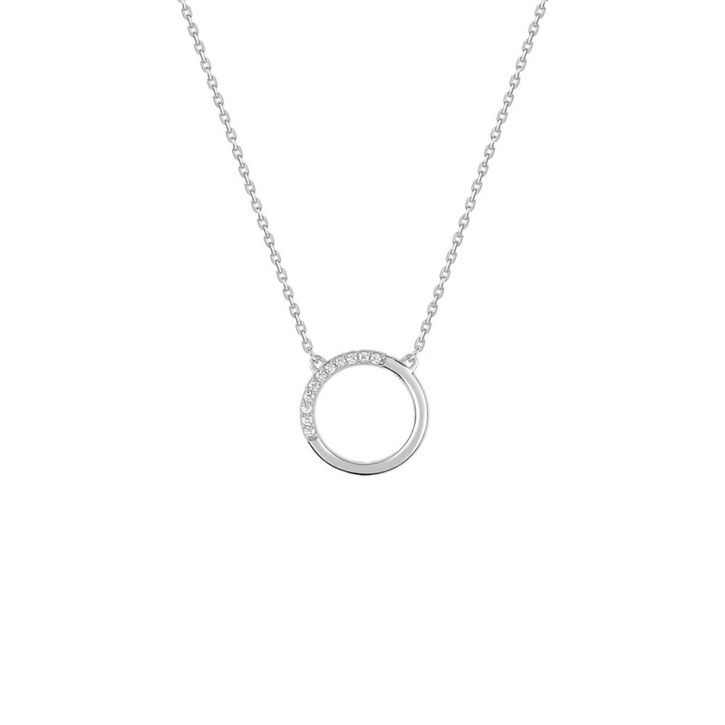 Collier Femme - Oxyde de zirconium - Or 18 Carats - Longueur : 42 cm