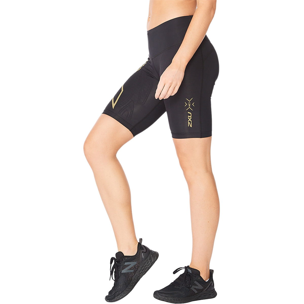 2XU Light Speed Mid-Rise Korte Kompressions Træningstights Dame