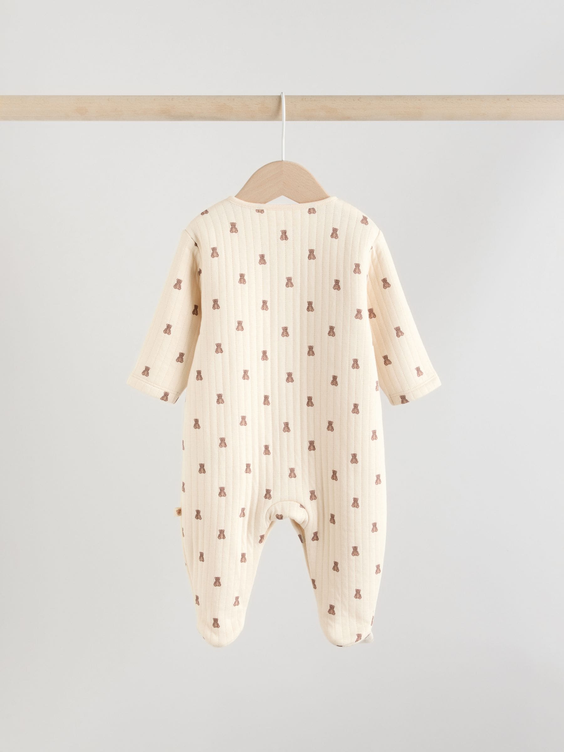 Bruin - Baby Quilted Bear Sleepsuits 2 Pack