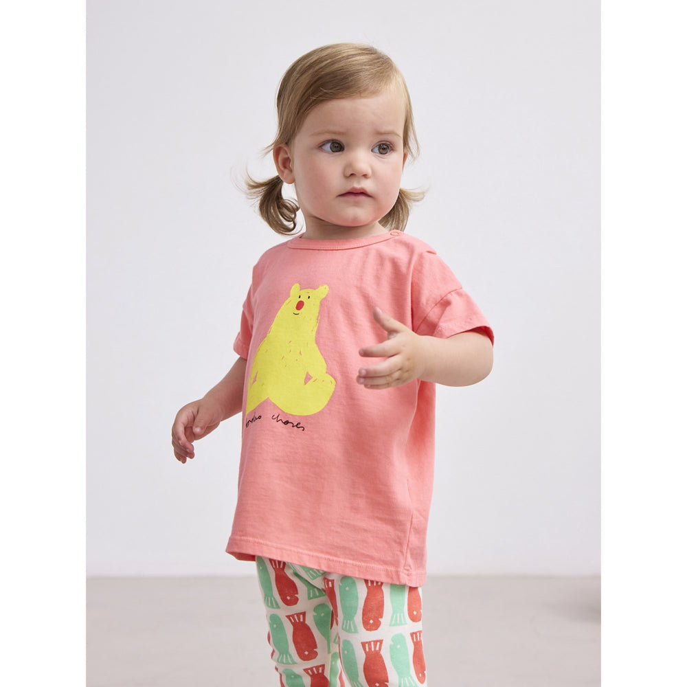 Køb Bobo Choses Coral Pink Hug Me Bjørn T-Shirt