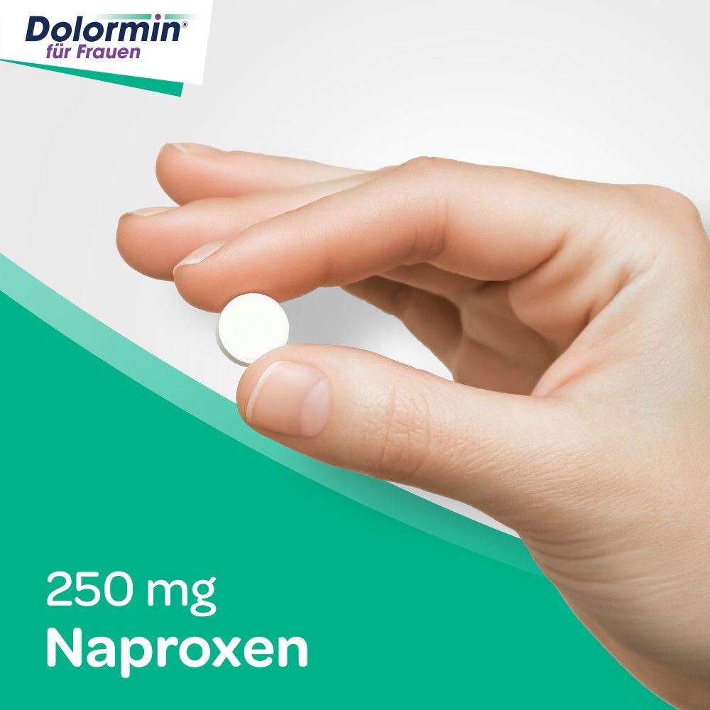 Dolormin für Frauen bei Menstruationsbeschwerden mit Naproxen