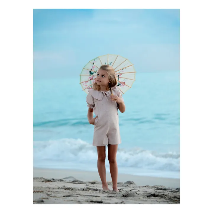 Petite Lucette Blouse à Carreaux Matières Recyclées Anael | Rose pâle