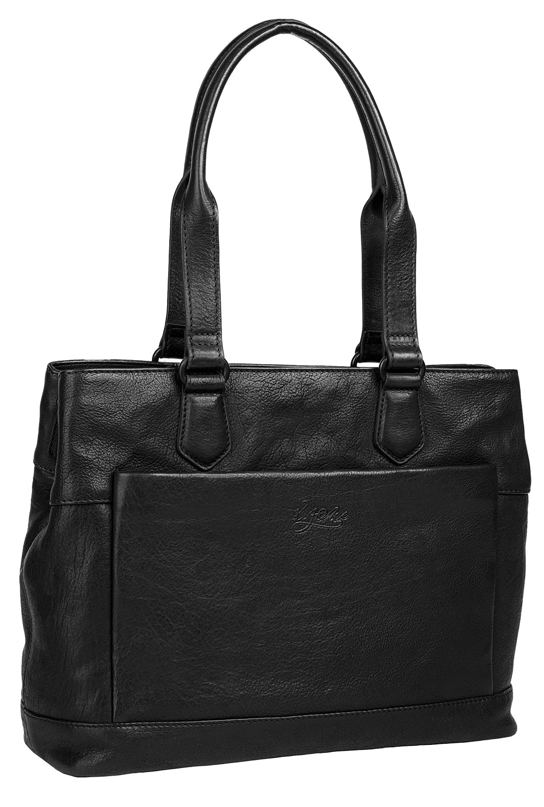 X-Zone Laptoptasche »RFID« echt Leder