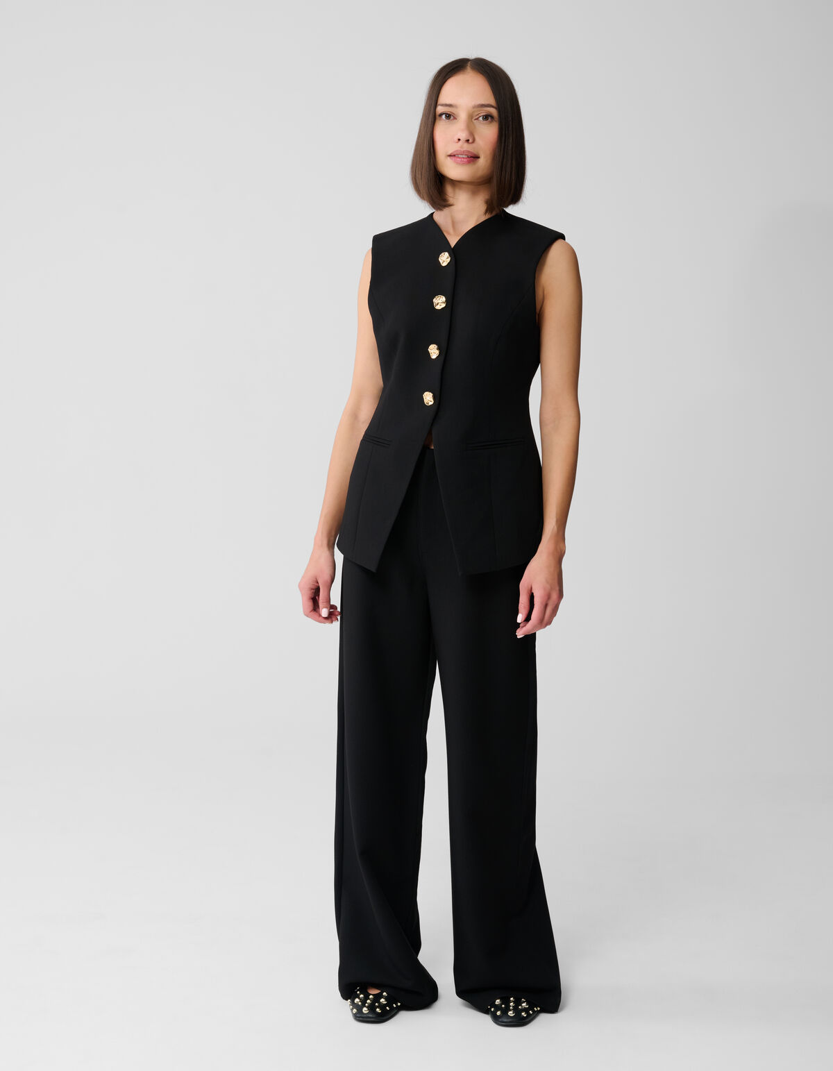Zandloper Gilet Zwart