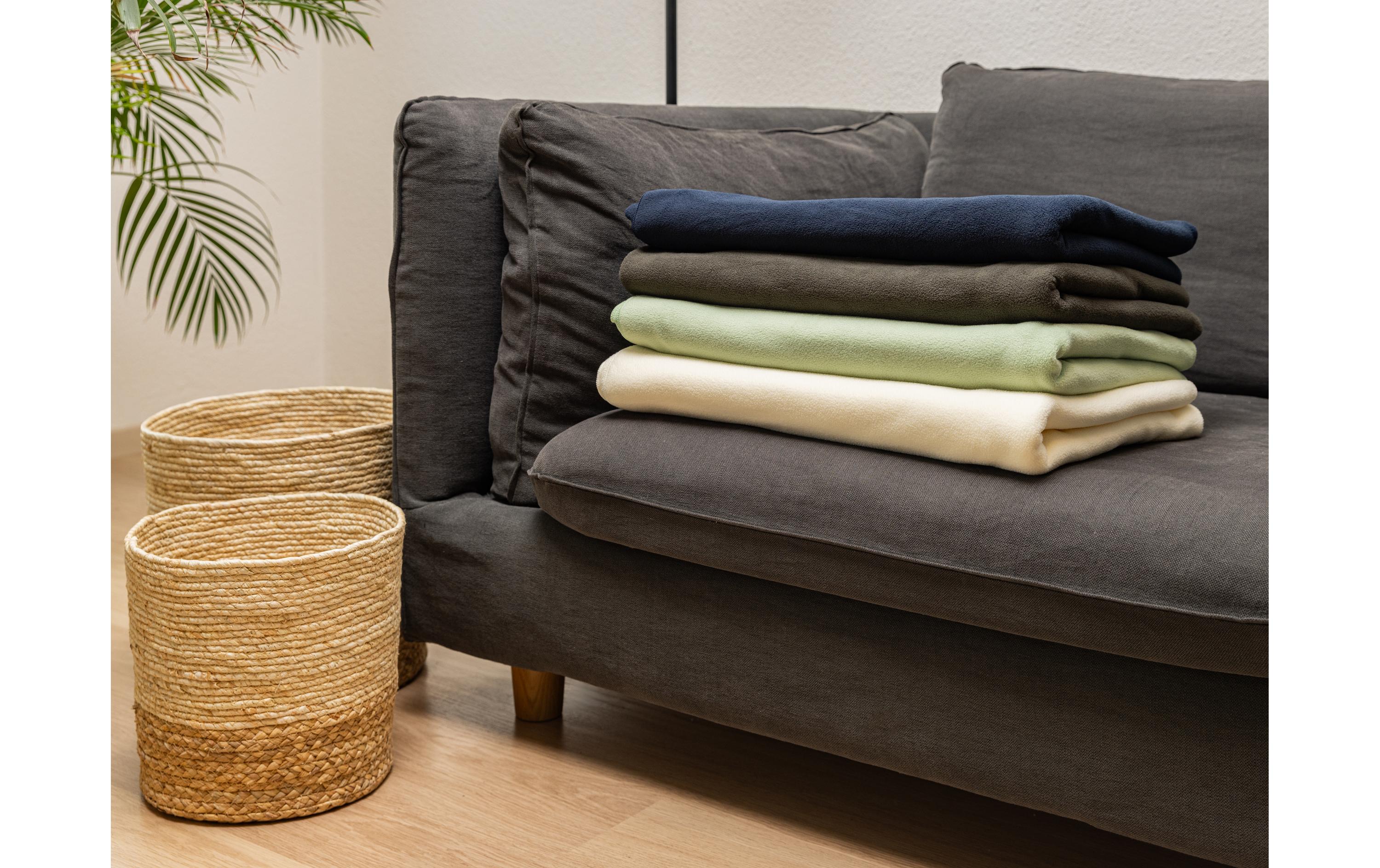 Decke Fleece Polar 150 x 210 cm, NavyFlauschige Fleecedecke