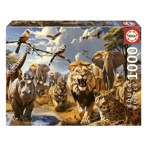 Puzzles 1000 pieces animaux sauvages