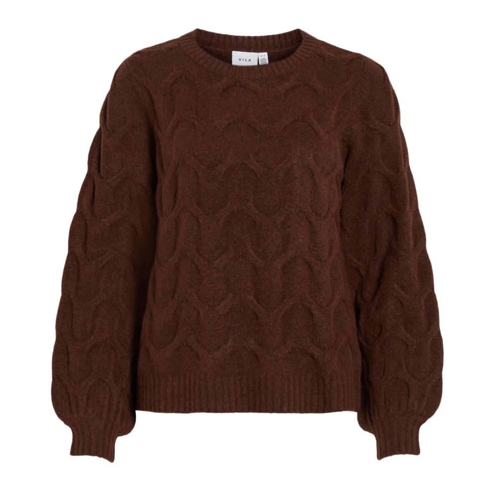 Vila Pull Marron Femme Vila Ella