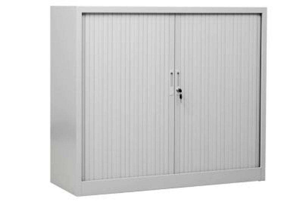 PROREGAL Rolluikkast Wezel 2 Plankhoogtes HxBxD 105 x 120 x 46 cm Grijs