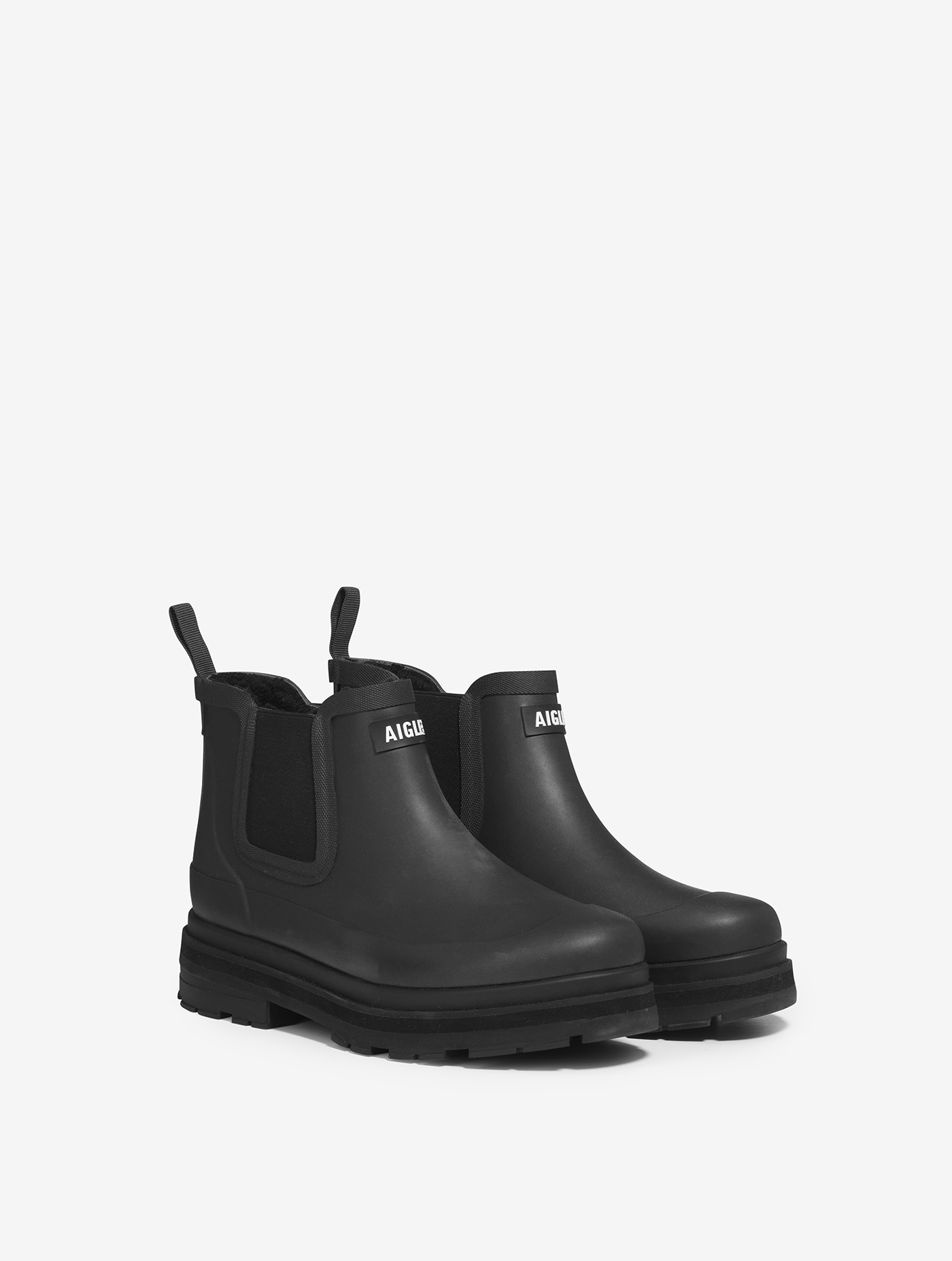 La bottine de pluie fourrée hybride, pour un style à toute épreuve NOIR