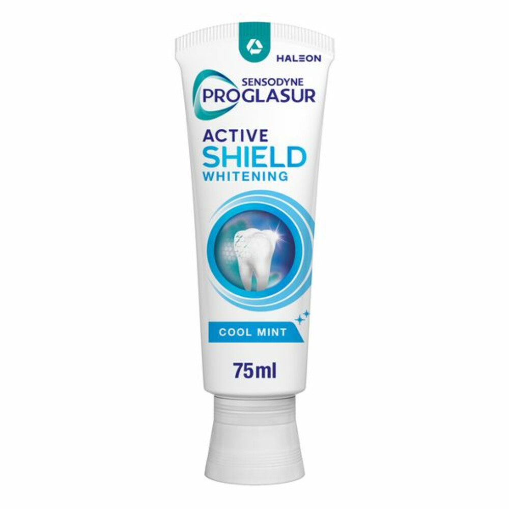 3x Sensodyne Tandpasta ProGlasur Active Shield Whitening75 ml