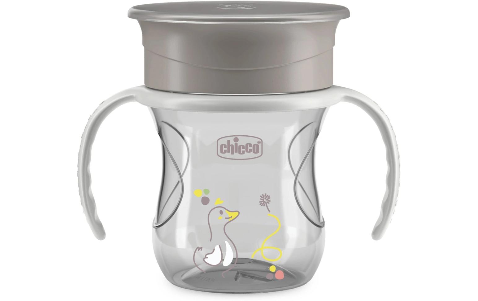 Kindertrinkbecher Perfect Cup 200 ml, Grau, 12m+Trinklernbecher