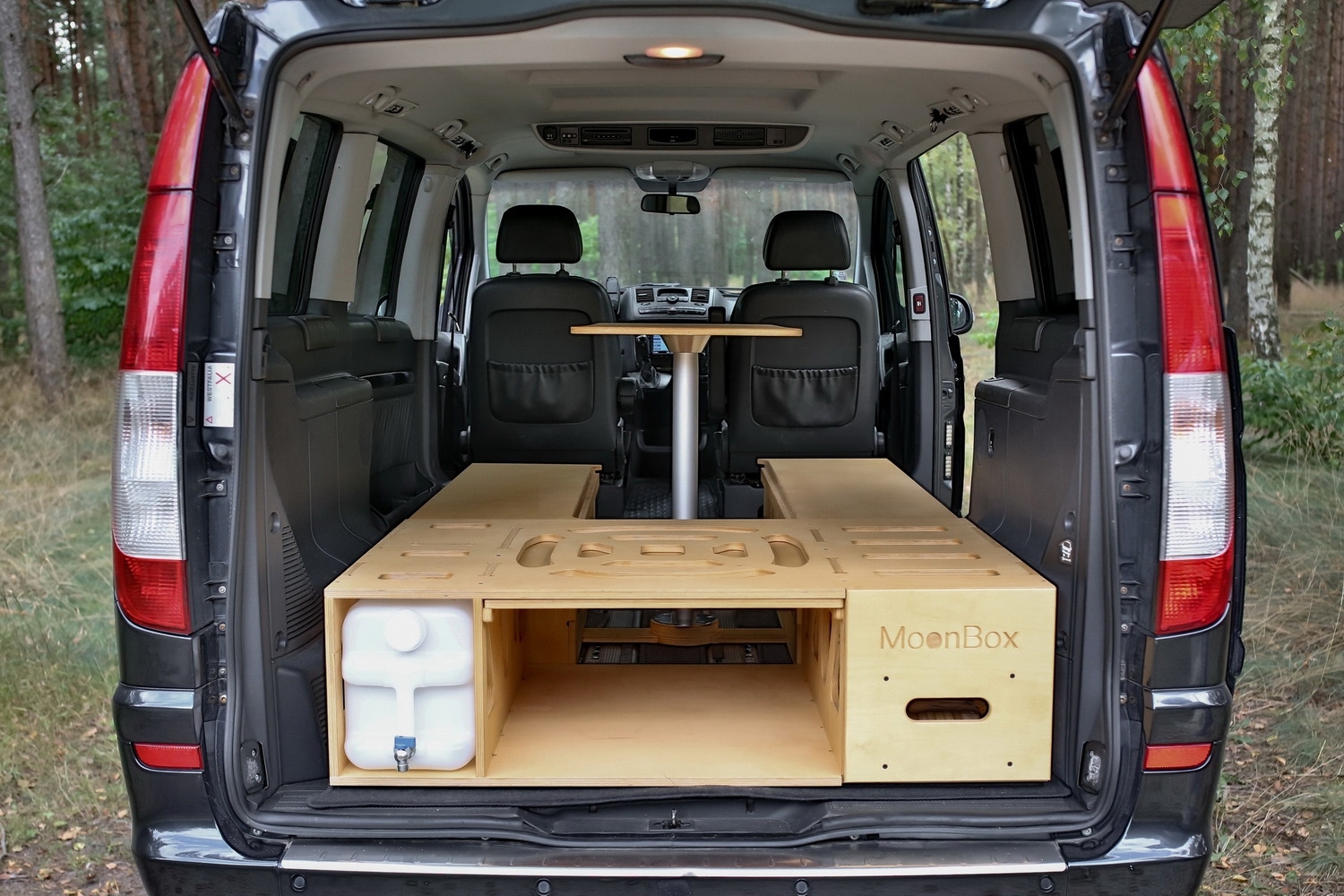 Moonbox Campingbox 115 mit Tisch passend für Van/Bus UV-Lack