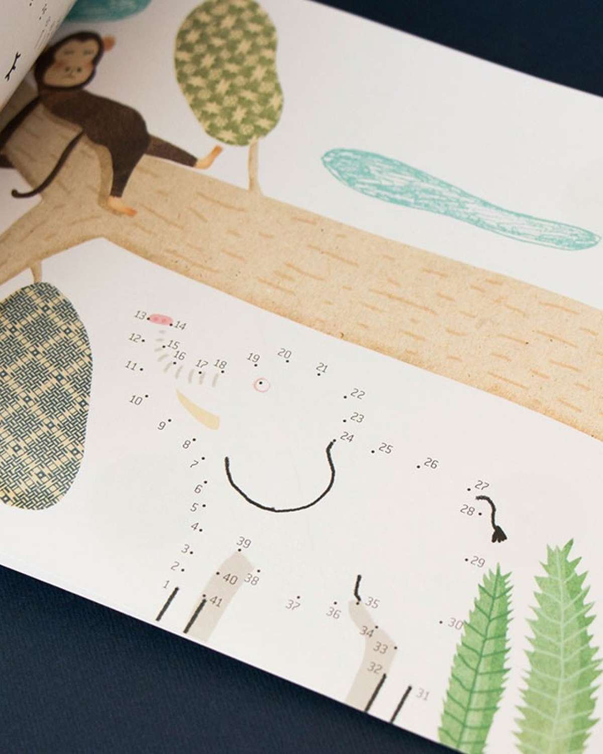Aktivitetsbok Barn – Strek fra Tall til Tall, 50stk oppgaver | art&dots