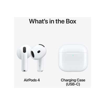 Apple AirPods 4 with Active Noise Cancellation - Écouteurs sans fil avec micro - Suppresseur de bruit actif - blanc
