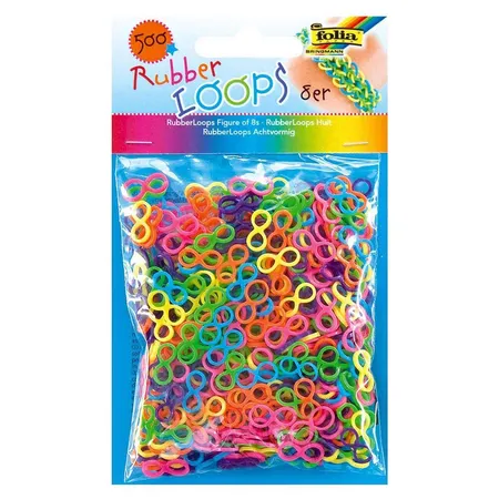 Folia 338509 Rubber Loops, 500 Stück