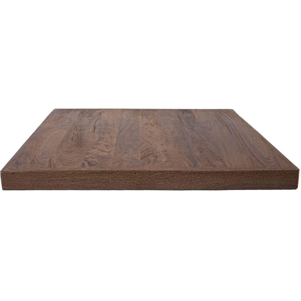 Tafelblad Horeca – Espresso Mangohout – 70 x 70 cm