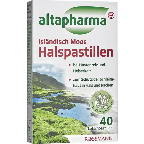 Isländisch Moos Halspastillen