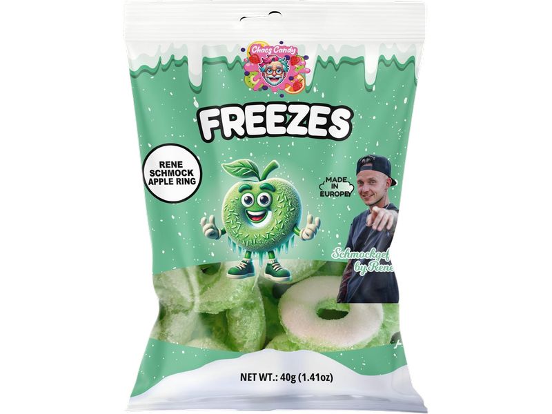 Freezes Gummibonbons Apple Rings gefriergetrocknet 40 g Gefriergetrocknete Fruchtgummiringe