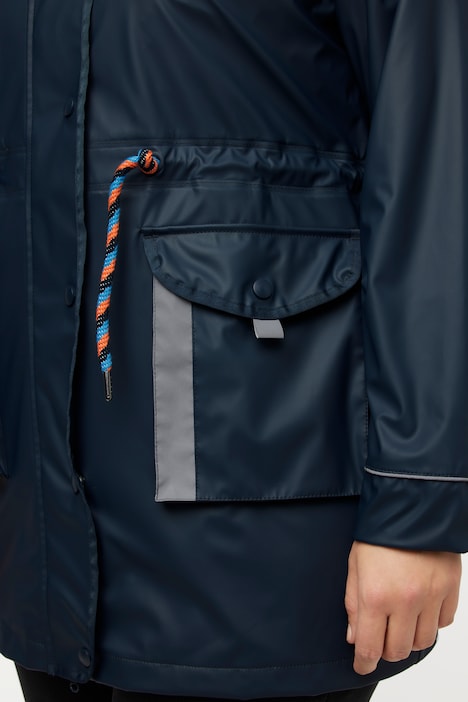 HYPRAR Friesenjacke, Colorblocking, Kapuze, Tunnelzug