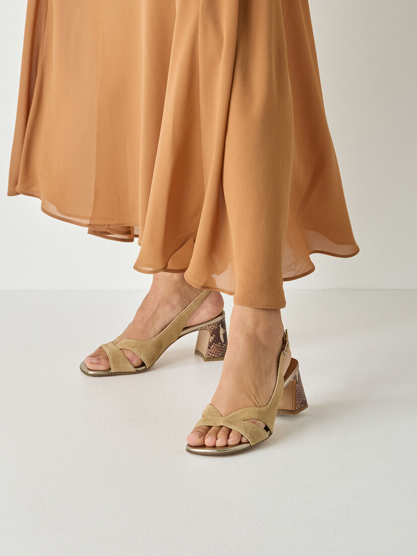 Leren Sandaaltje - beige