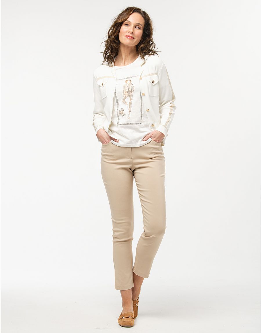 T-shirt blanc coton modal
