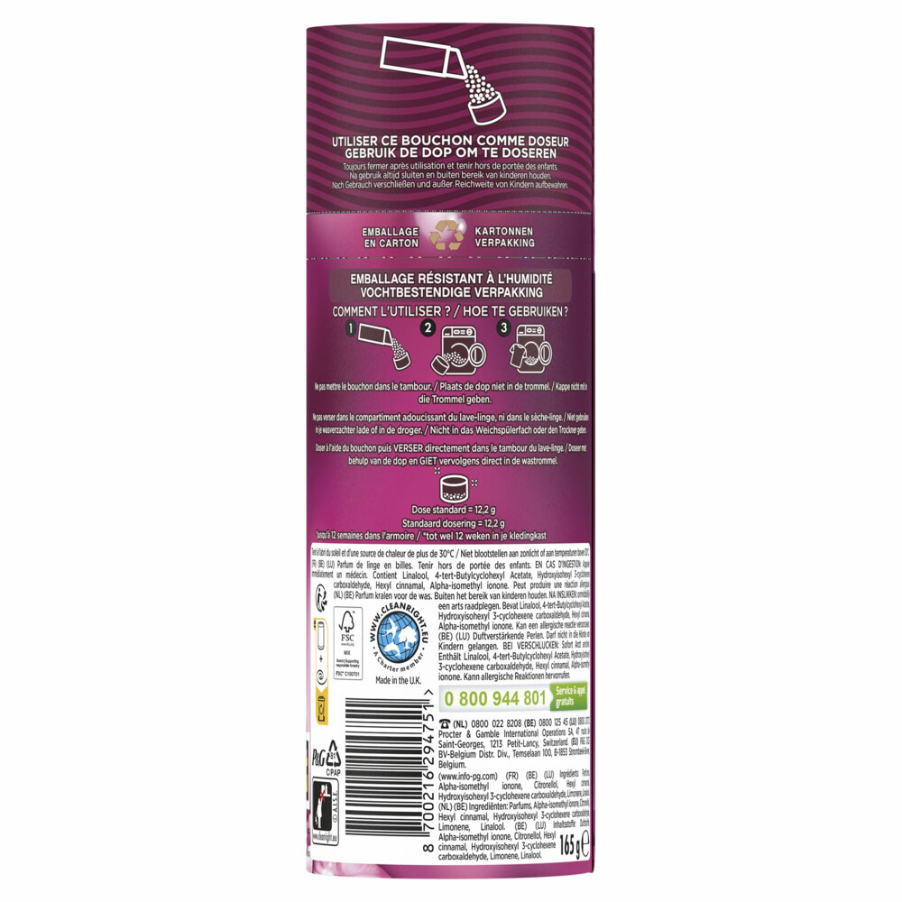 Lenor In-Wash Geurbooster Jasmijn & Rose de Mai 13 wasbeurten165 gr