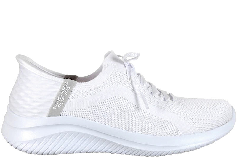 SKECHERS ULTRA FLEX 3.0 BRILLIANT PATH WHITE VEGAN SLIP-INS
