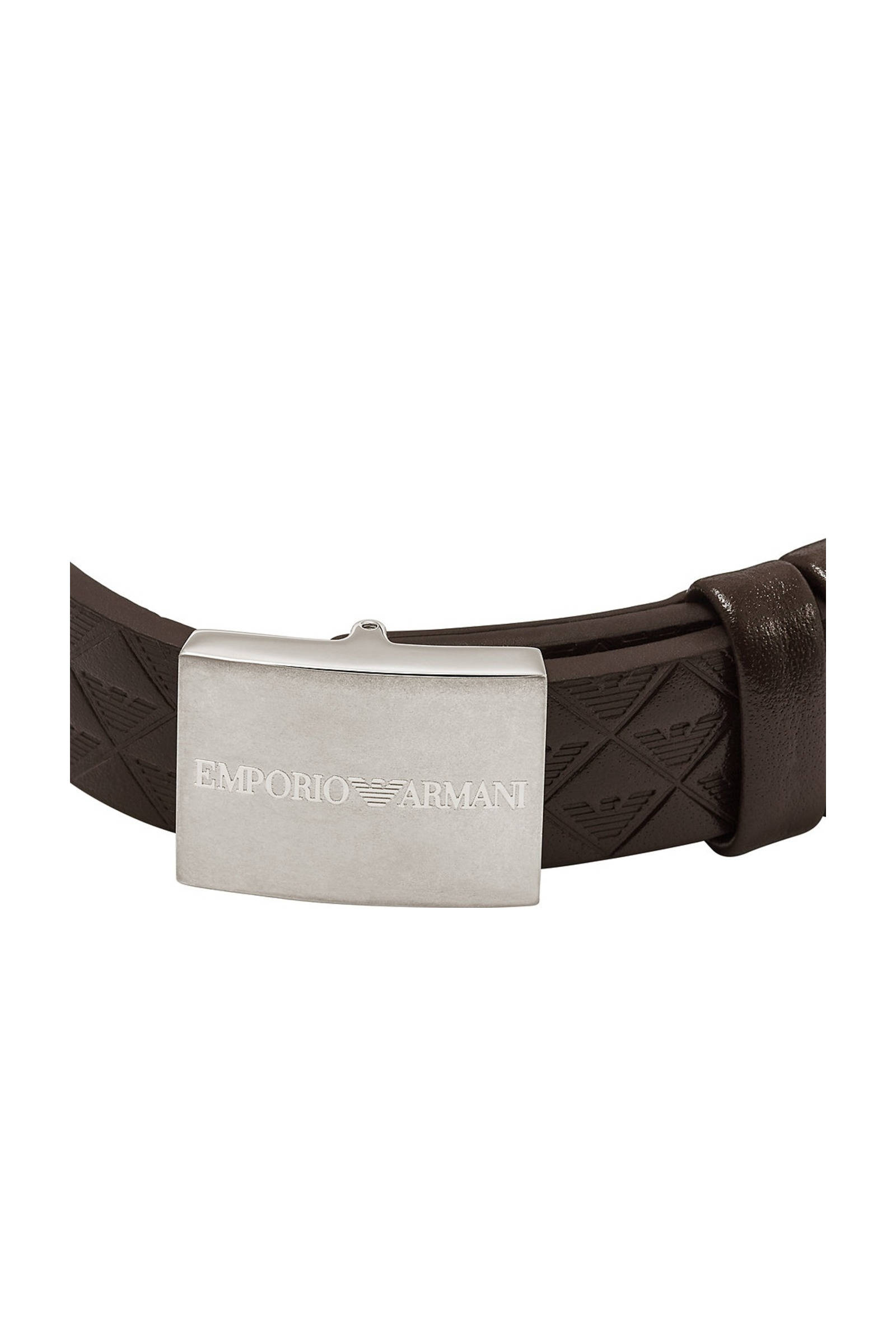Emporio Armani leren armband EGS3135040 donkerbruin